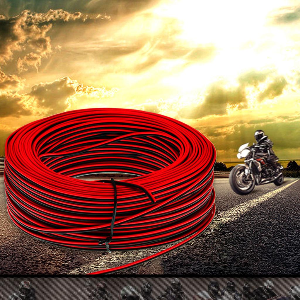 Flerbruks 80m 22AWG Dobbelleder Elektrisk Ledning Dekorasjon for LED-striper og Prosjekter i Livlig Farge