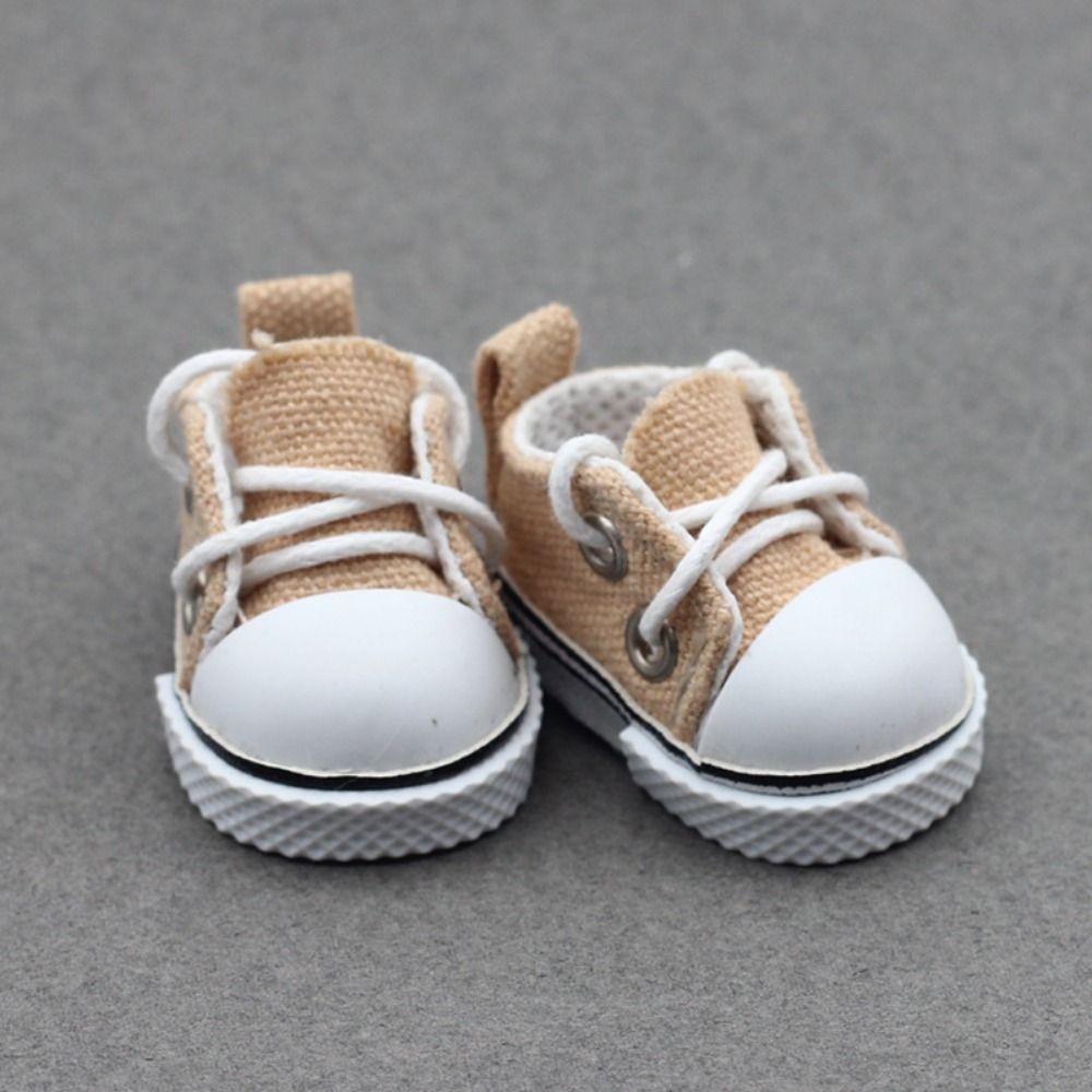 Canvas Labubu Canvas Doll Shoes Sneakers Doll Clothes Shoe Doll Mini Sports Shoes DIY Doll Toy