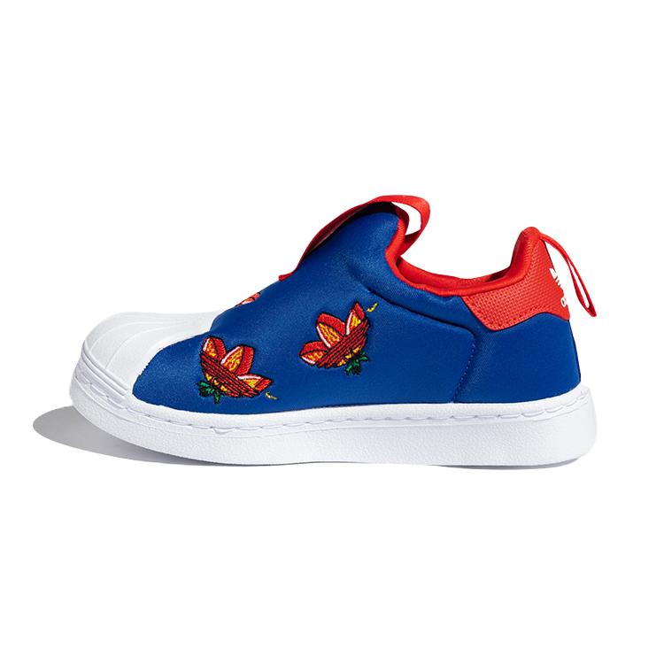 

Adidas Originals SUPERSTAR 360 C Slip Resistant Low top Skateboard Shoes Blue Red White Children Aged 3 7 Years Old FY2510 31.5