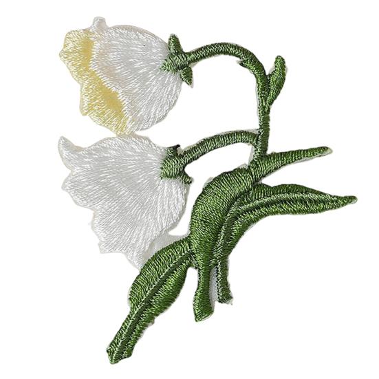 Toppa Ricamata Floreale Termoadesiva da Cucire Toppa Decorativa Applicazione Floreale Ricamata per Jeans Camicie Cappelli Borse Riparazione
