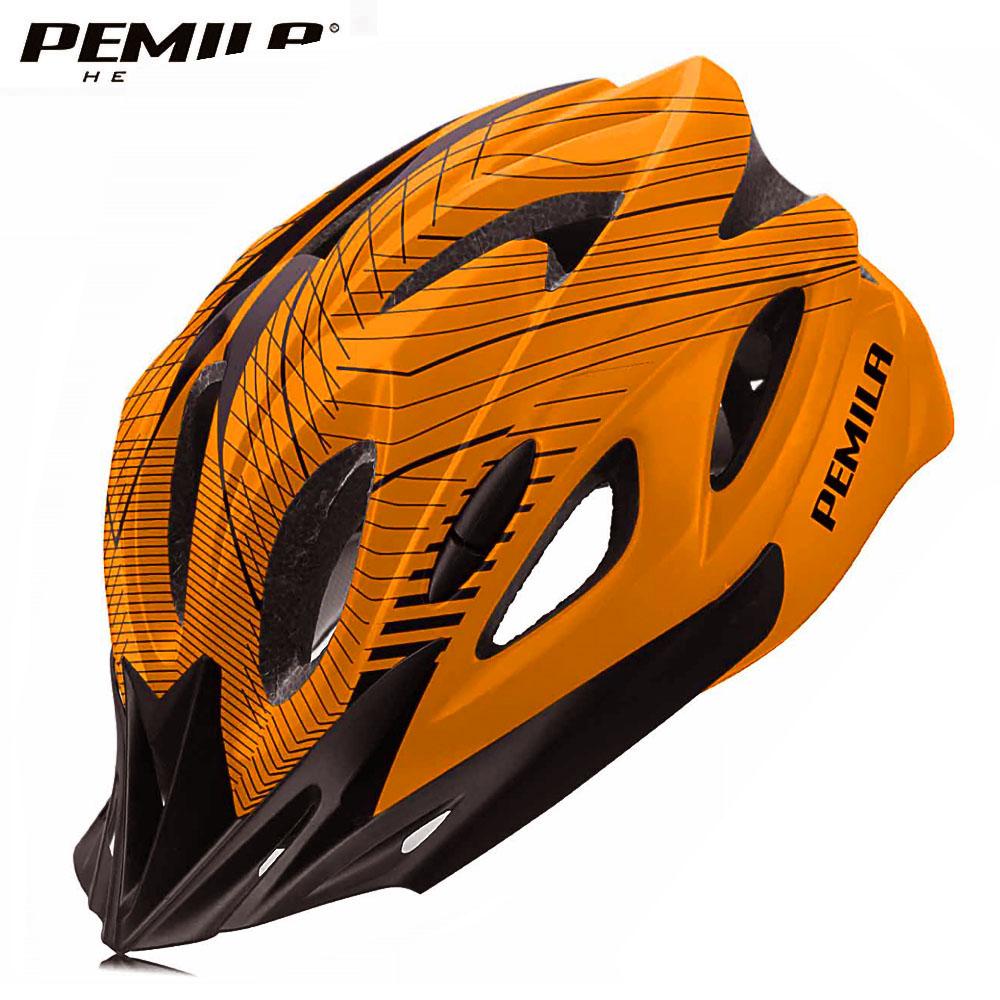 PEMILA 2024 Neuer ultraleichter Fahrradhelm, Fahrradschutzkappe, MTB-Fahrradhelm für Damen und Herren, Rennausrüstung, Fahrradhelm-Visier