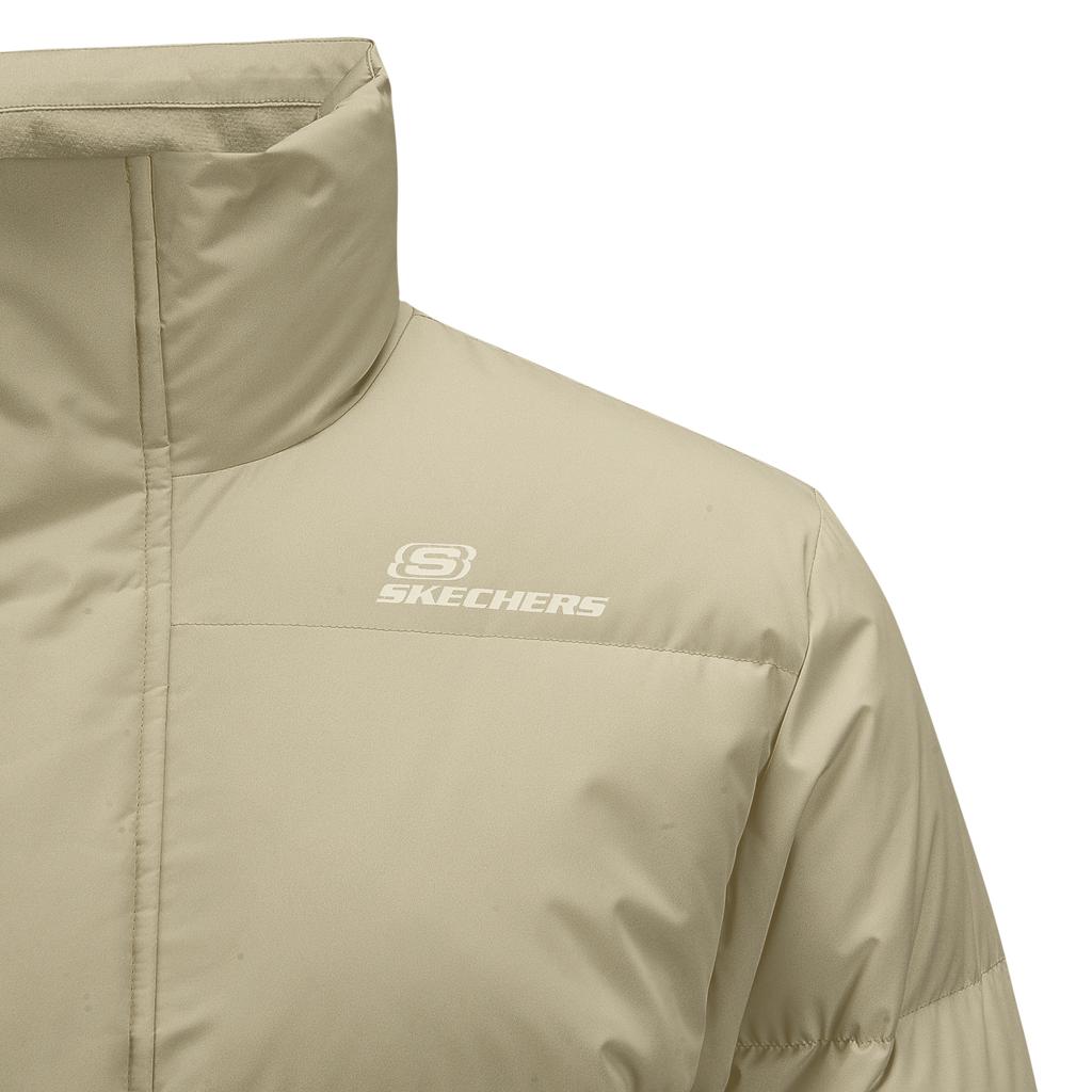 Skechers Teflon Three-Proof Short Down Jacket Unisex Outerwear Light-Coffee L324U108-0046