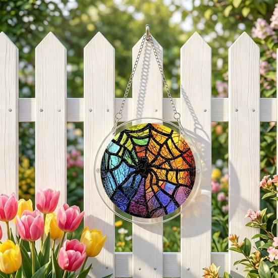 Halloween Acrylic Puzzle Suncatcher Window Hanging7.87 Inch Sun Catcher Window Decoration Ornament Ideal