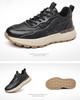 Spring Autumn Platform Cow Leather Sneakers for Men Fashion Casual Lace Sports Shoes Male Solid Color Designer Zapatos Hombre