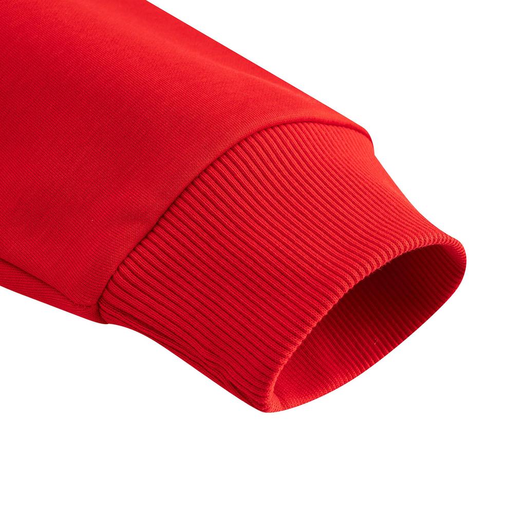 Anta Casual Fashion Sports Versatile Loose Comfortable Fleece Thick Warm Hooded Pullover Sweatshirt Men sweatshirt Deep-Red 952618713-2