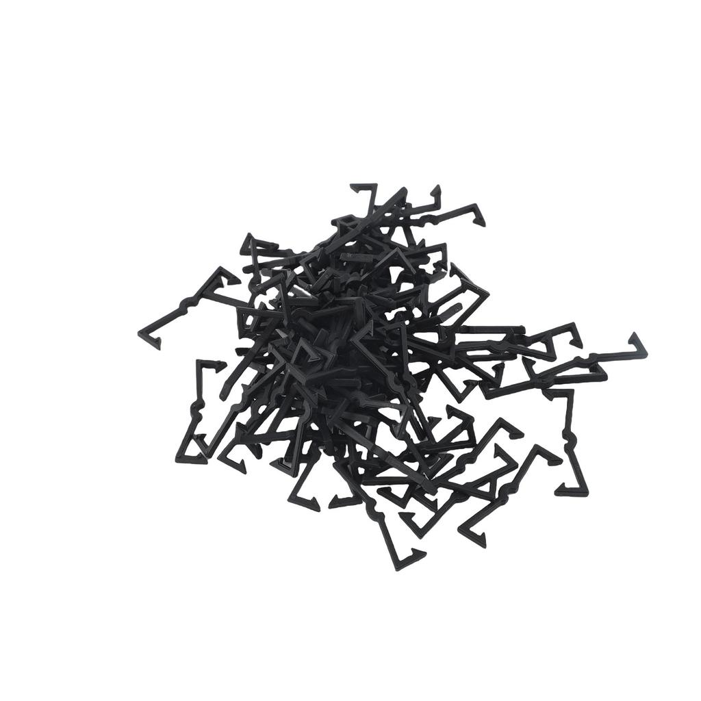 100PCS Pegboard Hook Locks ABS Peg Board Clip Retainers Display Organizer Fit 1 4 Inch and 1 8 Inch Pegboards