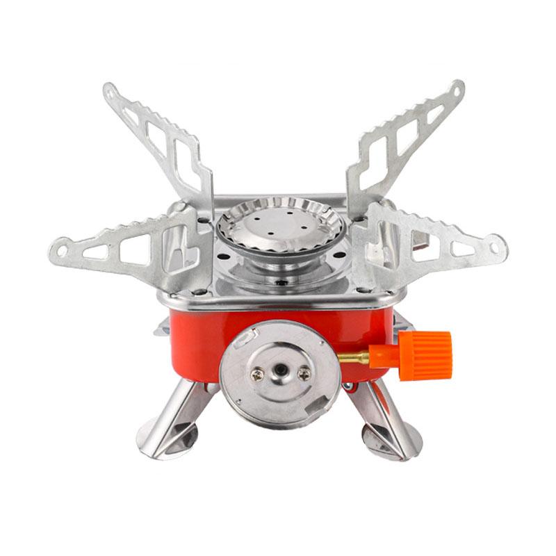 Durable Adjustable Mini Camping Gas Stove Outdoor Portable Folding Mini square Gas Stove