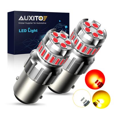 2Pcs P21W BA15S LED Red 1156 7506 BAY15D 1157 P21/5W LED Bulbs Car Lights White Yellow Brake Light Reverse Lamp DRL 12V