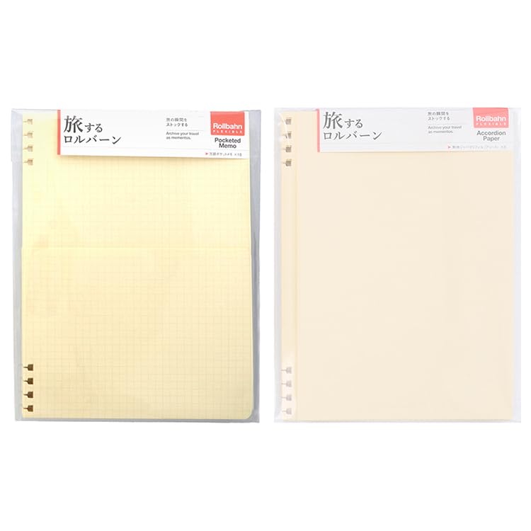 Flexible Refill Grid Pocket A5 Rollbahn Flexible Refill Accordion A5 [Delfonics] Travel RollbahnRollbahn (Cream) / кремовый