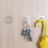 5-30pc Transparent Wall-Mounted Circular Hooks Multifunctional Storage Round Ring Hook Bathroom Home Hang Curtain Rod Bracket