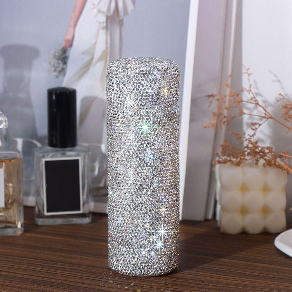 Creative Water Bottle Portable Mini Insulated Cup Easy To Carry Bling Water Bottle Travel