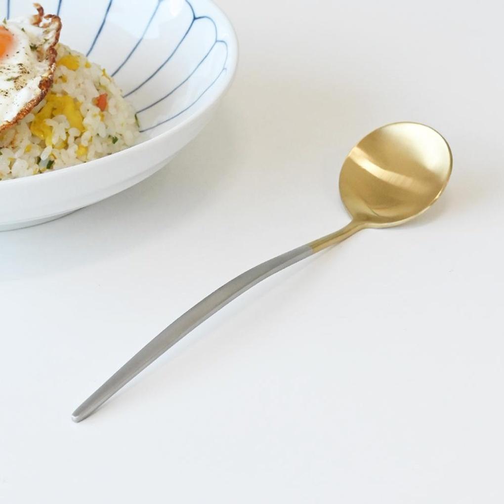 Abella Matte Stainless Steel Cheongtung Spoon Two-Tone