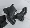 Men's Plus Size High-top Thick-soled Leather Boots, Pointed Toe with Zipper - Autumn/Winter 2025 Collection