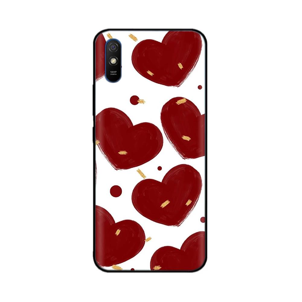 Funda de Teléfono Para Redmi 9A Funda Suave Lisa Silicona Líquida Cubierta Trasera Para Xiaomi Redmi 9A Fundas Cubiertas Para Redmi 9A 9AT Fundas Capa