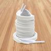 Classic Black & White Polyester-Cotton Shoelaces for Skate, Canvas, Hiking Shoes & Sneakers