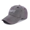 Striped Small Fresh Sun Cap Today Letter Embroidered Bow Back Tie Strap Baseball Cap Female