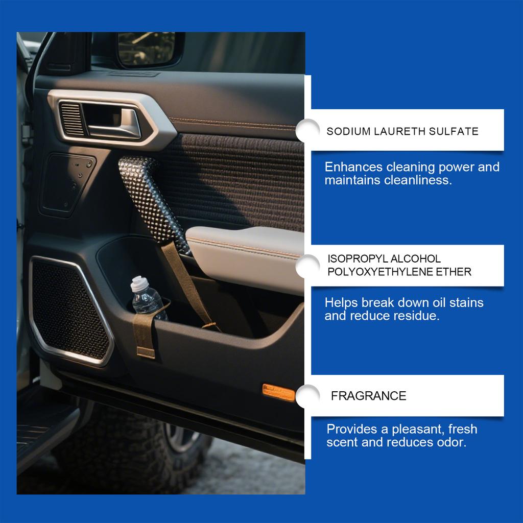 Auto Interieur Reiniging En Onderhoud Spray - Universeel Voor Het Reinigen Van Interieur Oppervlakken, Verwijderen Van Vlekken, En Onderhouden Van Leer En Stoffen. 120ml