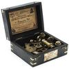 J. Scott London Brass Ship History Sextant with Hardwood