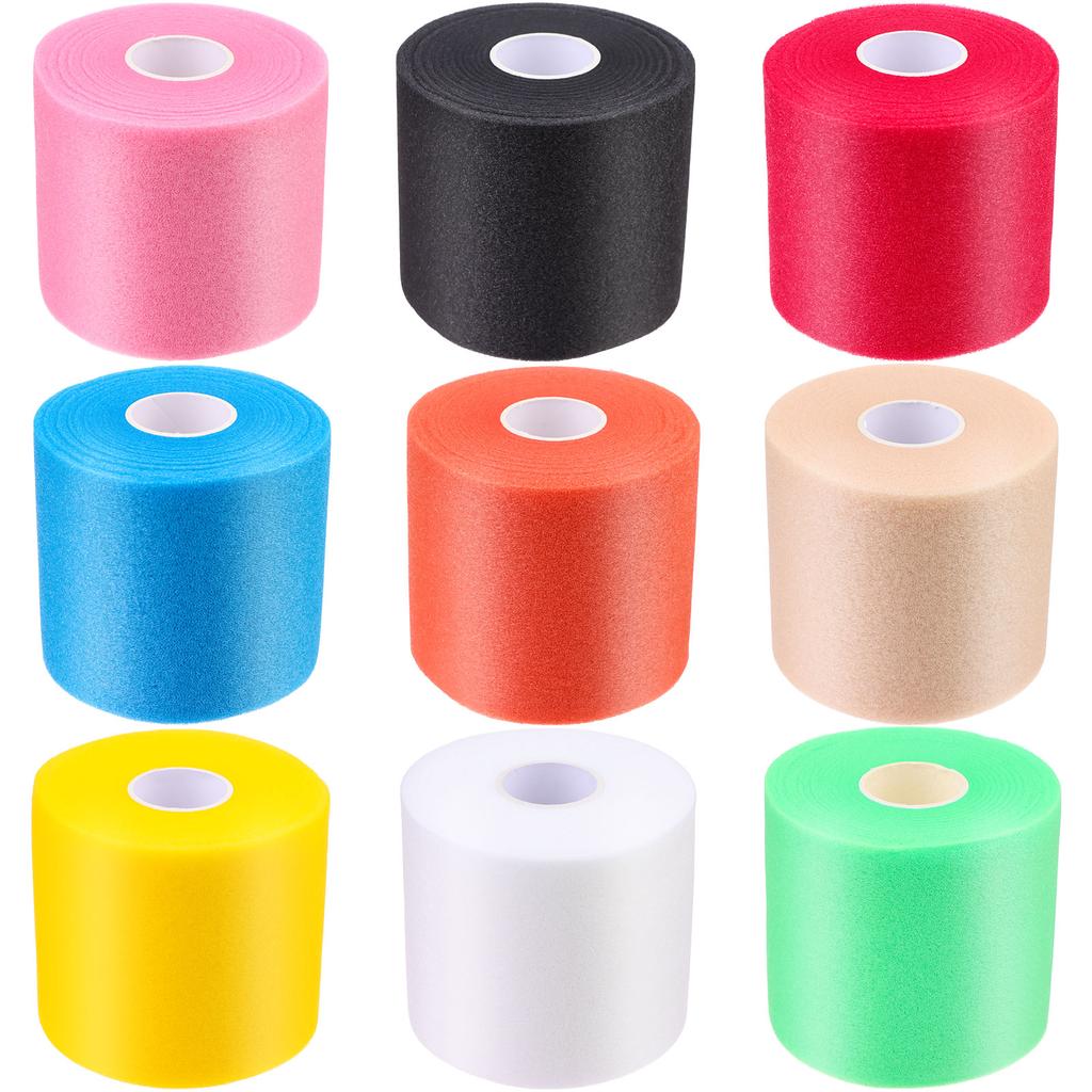 9 Pieces Foam Prewrap Athletic Tape Sports Wraps Prewrap And Athletic Tape Pre Wrap Tape Breathable Sports Tape
