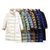 Wear down jackets on both sides, new women's slim fit, white duck down, thin medium and long styles, and long for knee winter.