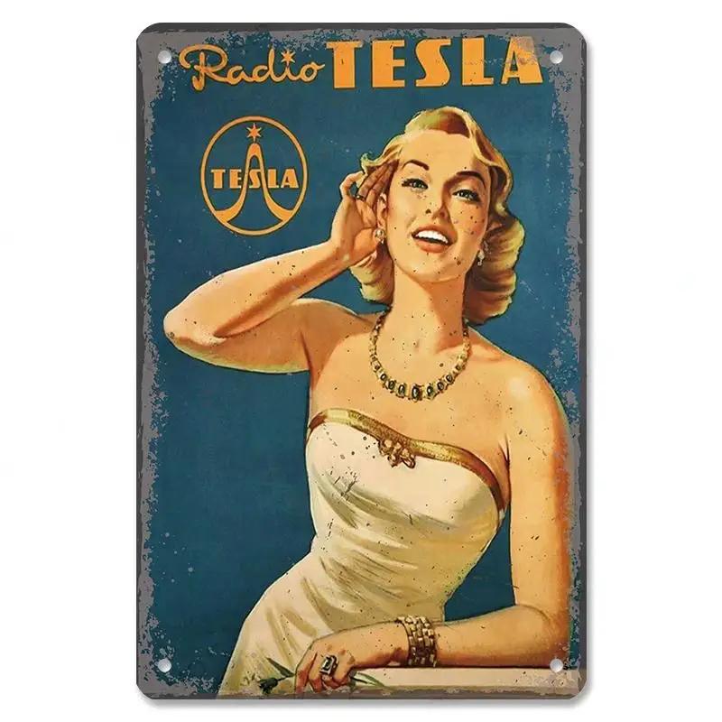 Σέξι κορίτσι καρφίτσα για κορίτσια Πλακέτα Vintage μεταλλικές πινακίδες από κασσίτερο Cola Beer Μεταλλική αφίσα αεροπλάνου ρετρό για μπαρ παμπ Club Αρχική διακόσμηση τοίχου