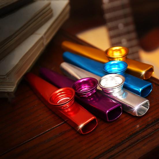Klasyczny aluminiowy kazoo Łatwy do gry Towarzysz gitary Akompaniament Narzędzie muzyczne Kazoo