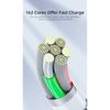 Magnetic Charging Cable 540-Degree Rotating Magnetic Phone Charger Cable 90/180-Degree Angle Connector Nylon-Braided Cords