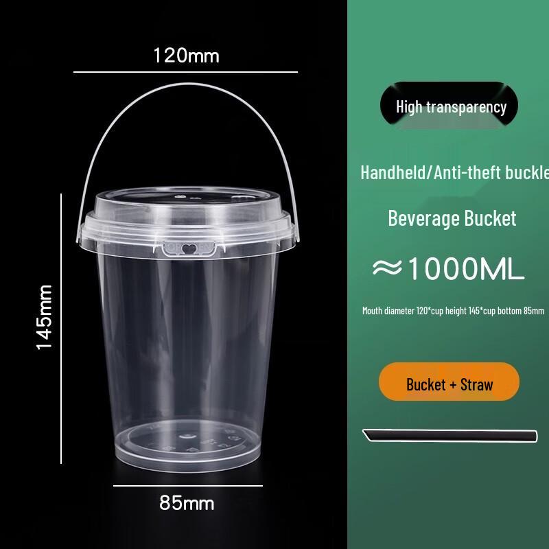 Disposable Fruit and Milk Tea Bucket