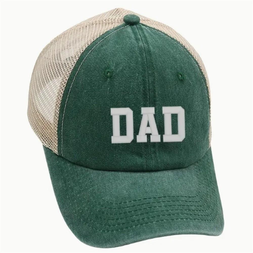 Visors DAD MOM Baseball Hats Mesh Net Sunscreen Hats Washed Distressed Faded Cap  for Man Women