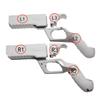 White Pistol Grip For Oculus Quest 2 Controllers VR Oculus Pistol Whip Operation