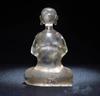 Collection Chinese Old Beijing Glaze Carved Exquisite Buddha Statue Amitabha Art