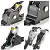 2pcs Auto Retractable Ratchet Tie Down Straps 1500lbs 3.3m Heavy Duty Padded Handle Secure Cargo Motorcycle Luggage