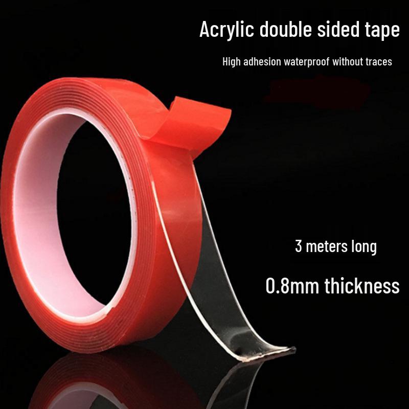 Nail Art Transparentes Doppelseitiges Klebeband - Rückstandsfrei, 3 oder 10 Meter zum Ausstellen von Farbkarten und Nagelstücken.