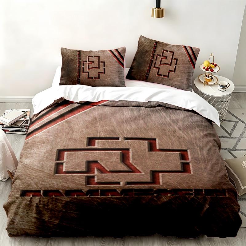 Rammstein 3pc Set Perfect for Bedroom Use Comfortable Bedding Set Includes a Duvet Cover and Two Pillowcases Ideal Birthday or Christmas Gift