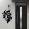 Iron Tiger Wall Art Outdoor Garden Sculpture Fence Balcony Decor