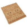Chinese Chess Set Xiangqi Game Traditional Aluminium Golden Comfortable Touch with Storage Case Board Game for Collection