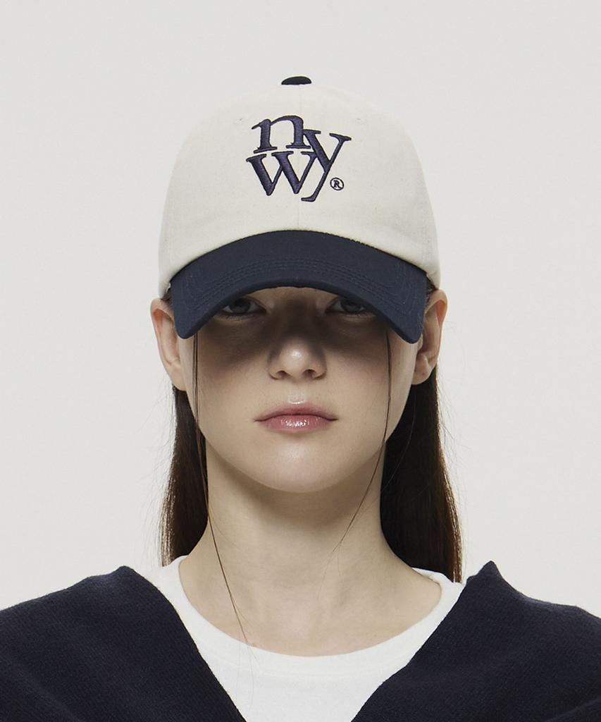 Nyuyogwogseu Logo Two-Tone Ball Cap_Navy