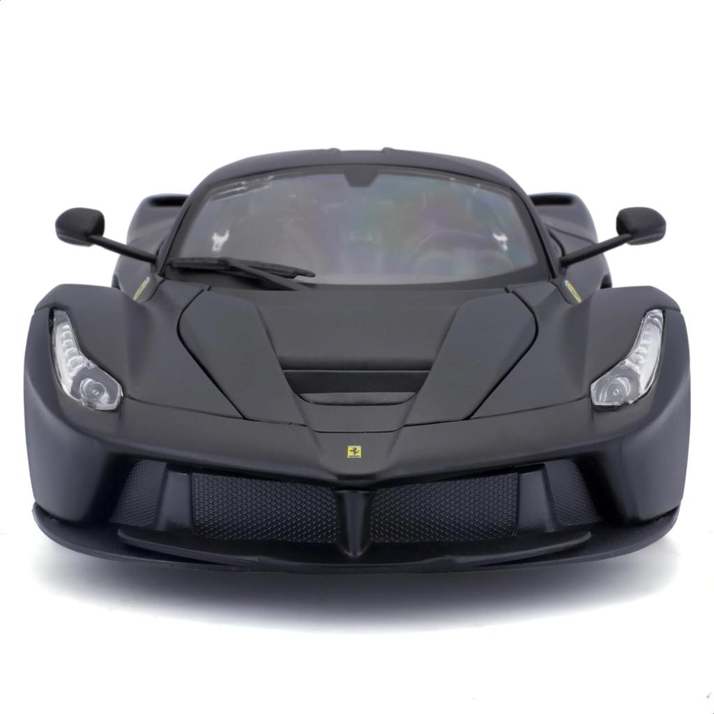 Bburago 1/18 Scale Signature Series Ferrari LaFerrari Black / Diecast Model Car, Finished Product, 18-16901 BK