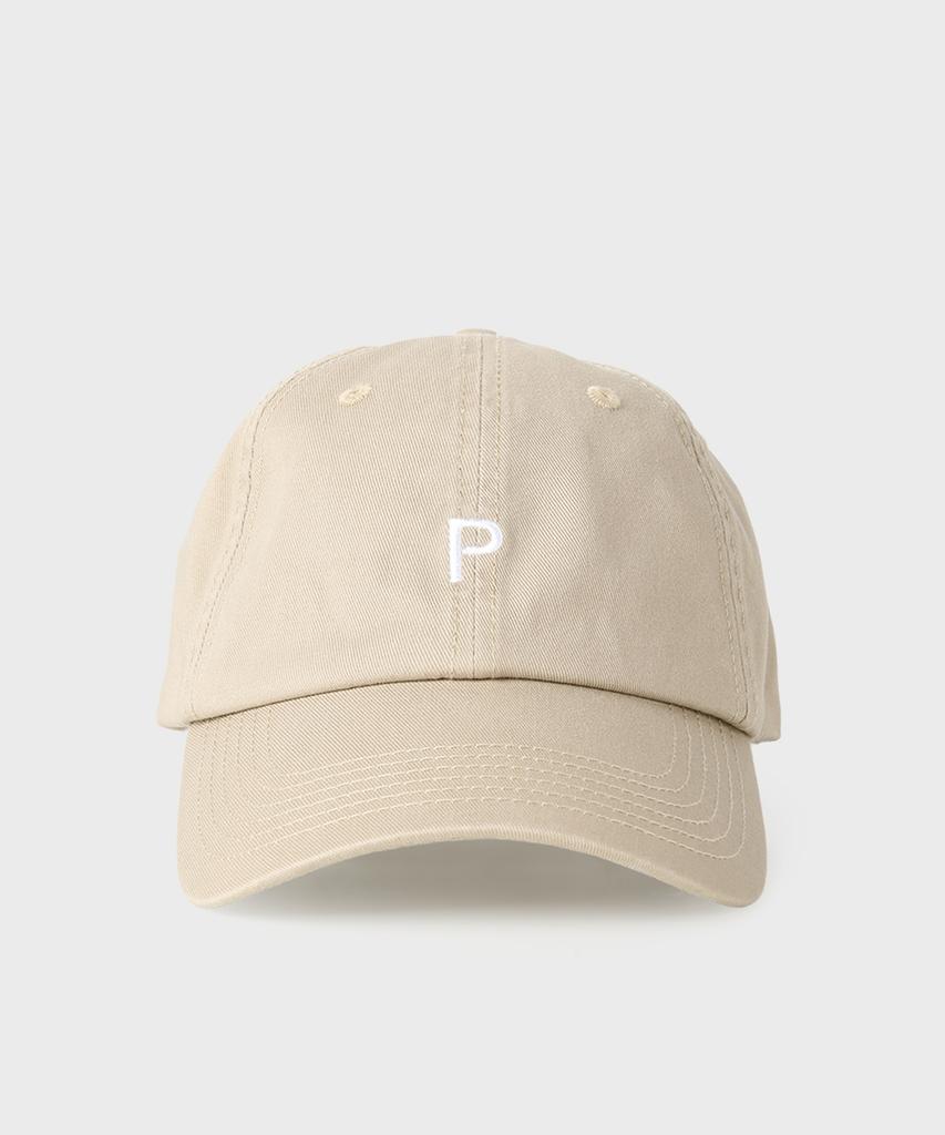PANICALE Beige P-Logo Cotton Ball Cap