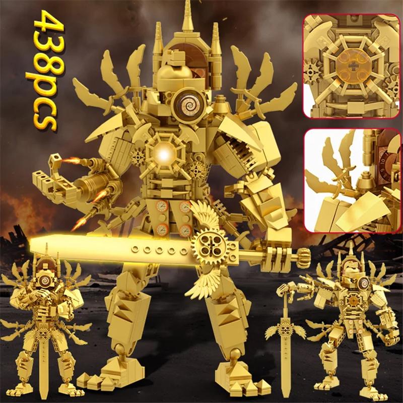 Skibidi Toilet Titan TV Man Speakerman Horror Game Bosses Camara Building Block Cartoon Doll Model Kids Birthday Halloween Gift