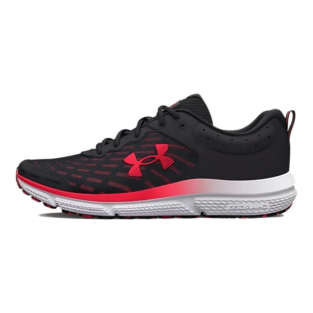Under Armour Charged Assert 10 Black Red Men Sneakers 3026175-006