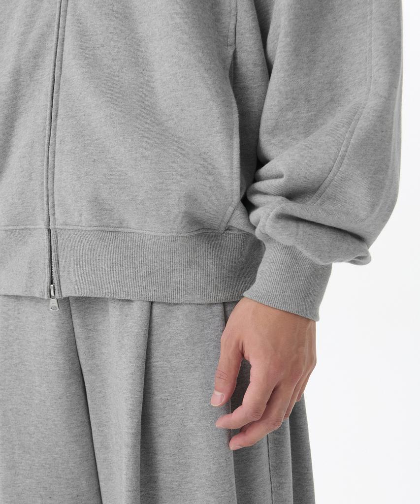 Musinsa Standard Extra Oversized Open Hooded Sweat Zip-Up [Medium Grey]