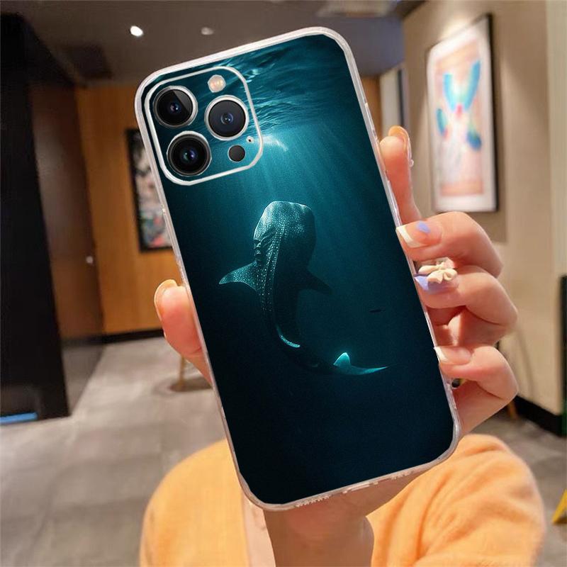 Phone Case For iphone 17 Air 17 Pro Max 16 15 14 13 Pro Max 15 16 Pro 15Plus Ocean Whale Shark