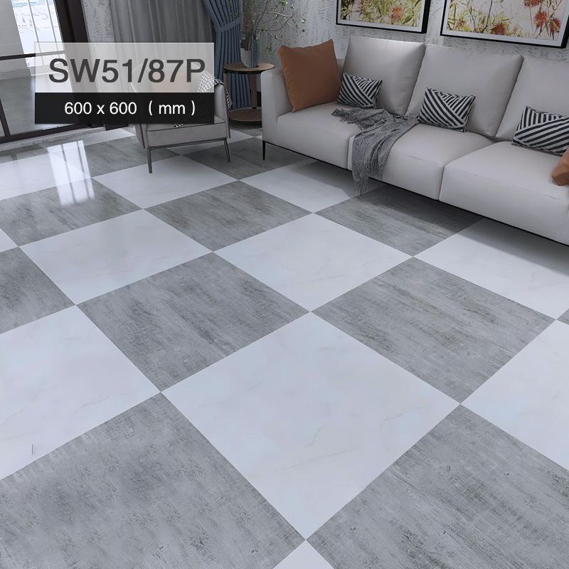 10/20pcs 60*60cm PVC Marble Self-adhesive Wearproof Floor Sticker Waterproof Bathroom Decor Hom Home Decor