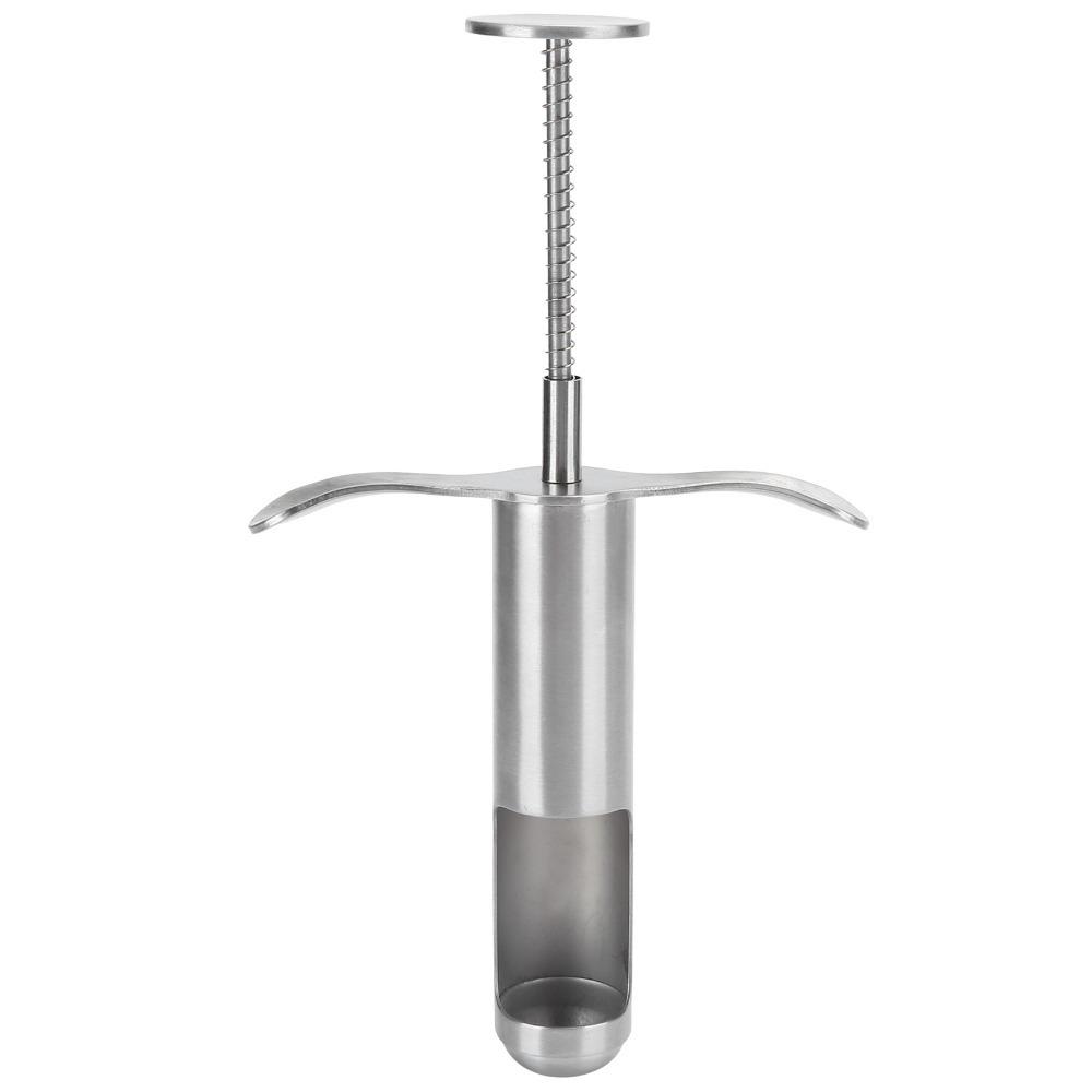 Reusable Fruit Corer Tool Silver Fruit Pitter Tool Durable Stainless Steel Corer Kitchen Gadget