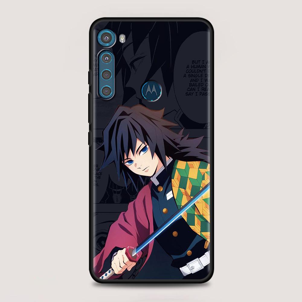 Anime Cartoon Demon Blade pentru MOTOROLA One Fusion Case pentru Moto G10 G9 G8 Plus Play Power One G20 G30 G40 G50 G60 Edge 20 Shell