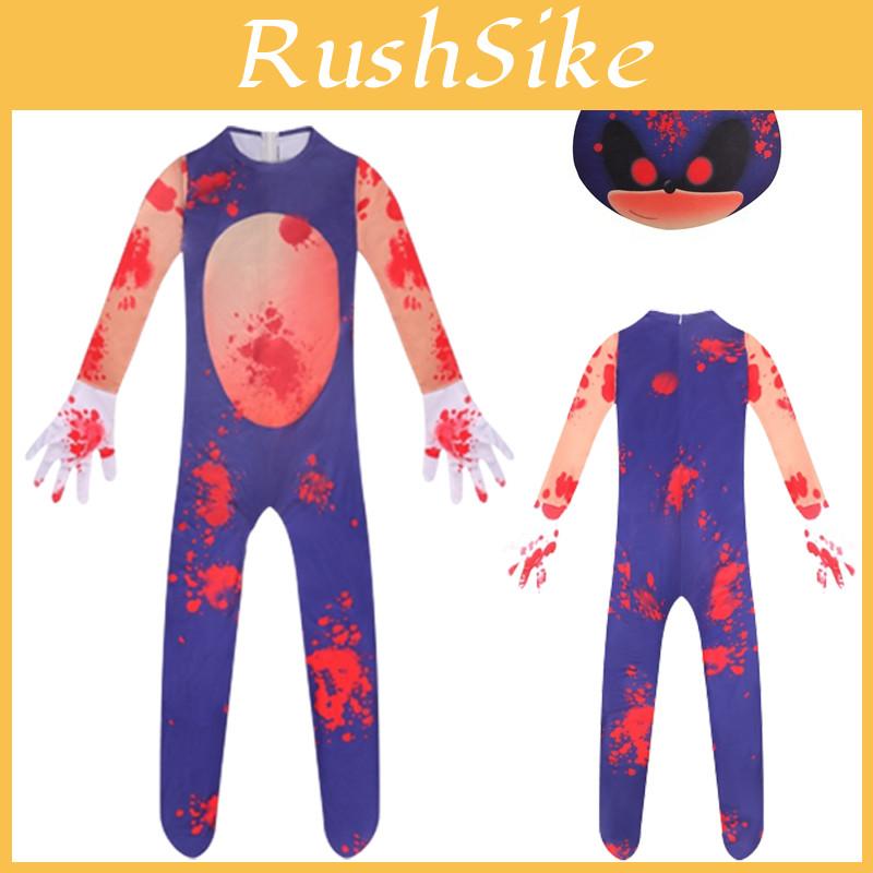 Sonic The Hedgehog Kostium Cosplay dla Dzieci na Halloween Łatwy do Noszenia Oddychający Unisex Idealny na Imprezy!