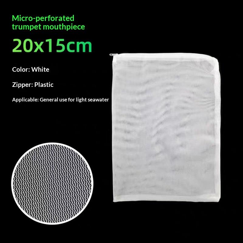 Aquarium Filter Net Bags Reusable Fine Filter Media Bags With Zipper For Aquarium Filtration Bio Ball Carbon Isolation Storage