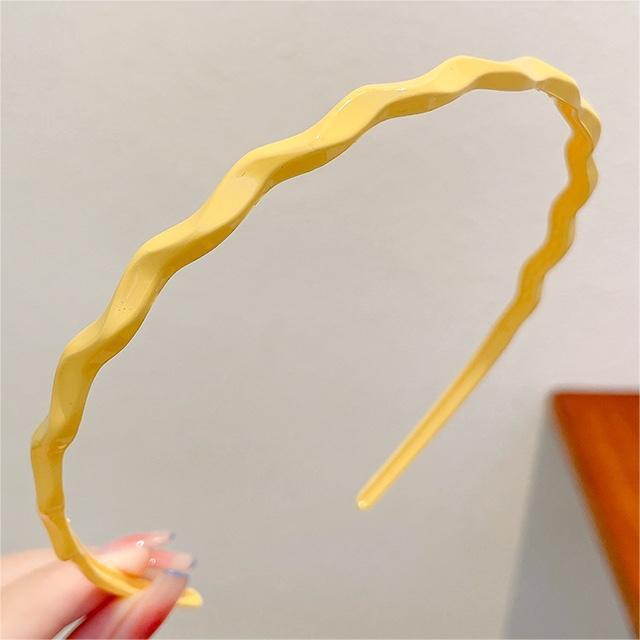 Süßes Bonbonfarbenes Wellen-Stirnband - Dünnes, stilvolles Haaraccessoire für Frühlings-/Sommerausflüge, Japanischer & Koreanischer Stil