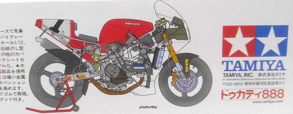 Tamiya Motorrad Serie Ducati 888 1/12